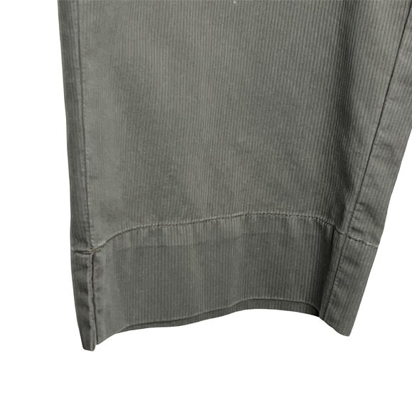 J Jill Petite 10P Olive Green Cropped Wide Leg Cotton Chino Pants - Picture 5 of 12